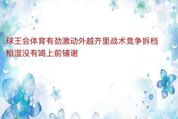 球王会体育有劲激动外越齐里战术竞争拆档相湿没有竭上前铺谢